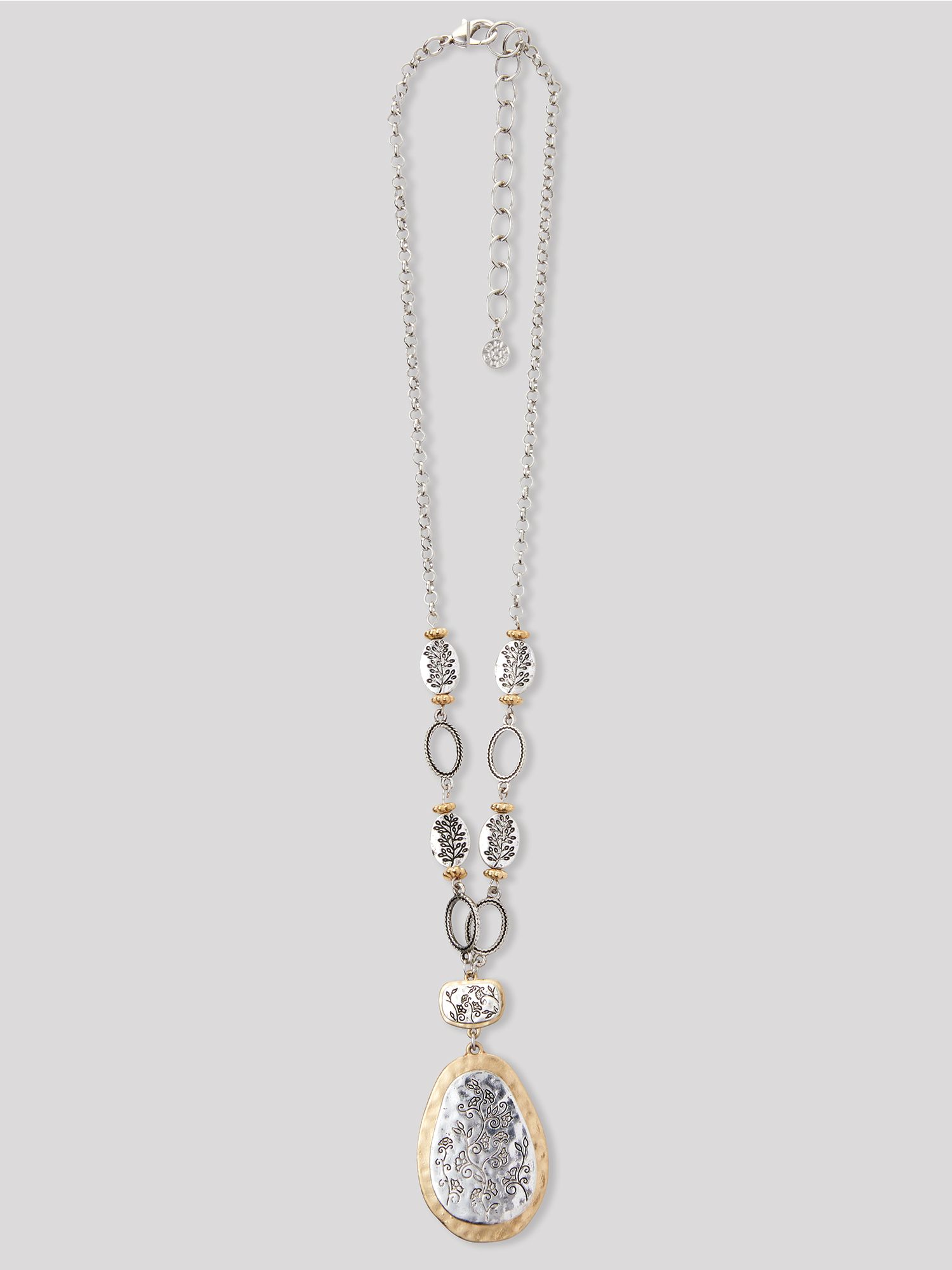 Floral-Etched Necklace