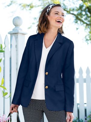 microfiber travel blazer