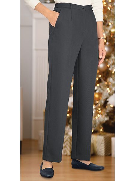 Washable Wool Fly Front Pant | Women's Pants | Appleseeds