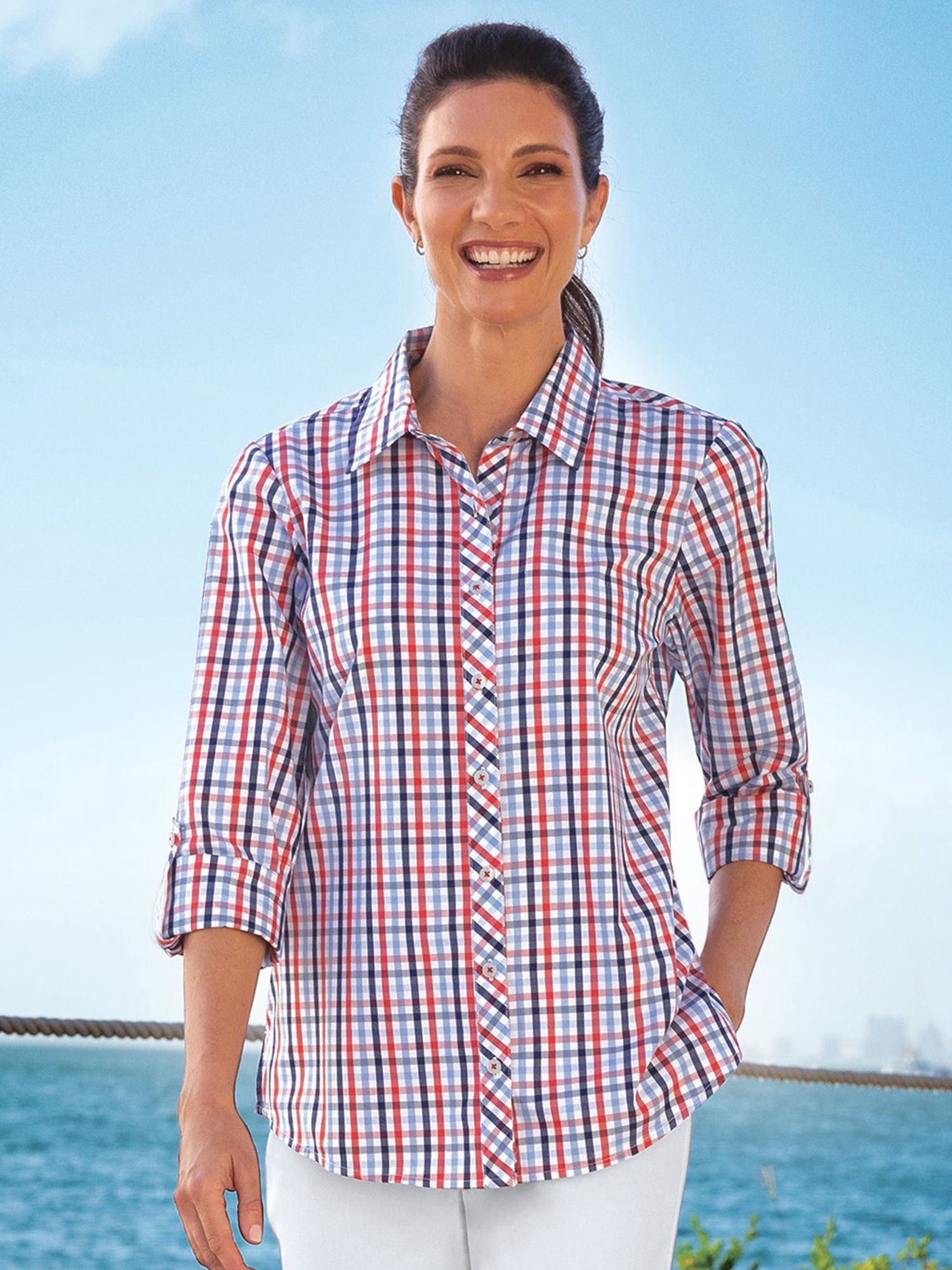 Multi-Colored Gingham Shirt
