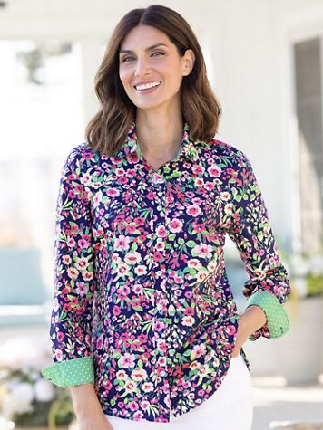Limited-Edition Meadow Floral & Dot Shirt - Image 2 of 2