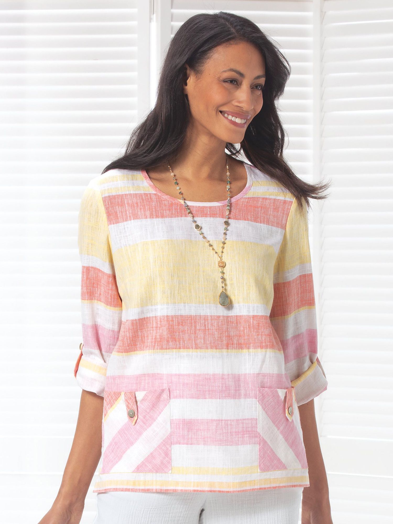 Sunrise Stripe Popover
