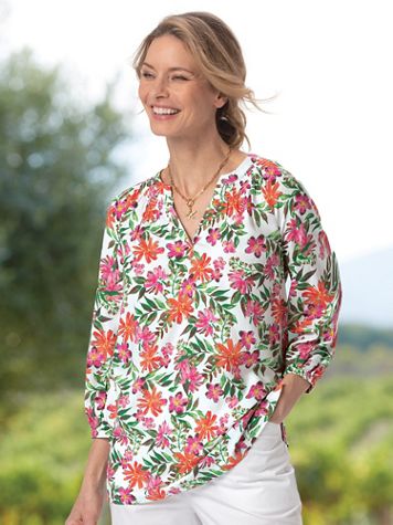 Limited-Edition Tropical Garden Tunic - Image 2 of 2