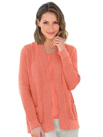 Seedstitch Open-Front Cardigan Sweater - Image 1 of 12