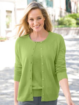 Women's Twin Cardigan & Shell Sweater Sets | Appleseeds