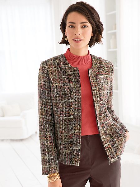 Neutral Tweed Jacket | Women's Jacket | Appleseeds