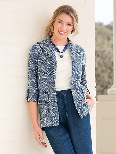 Relaxed Tweed Jacket | Women's Jacket | Appleseeds