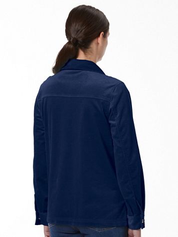 Stretch Wide-Wale Corduroy Shirt Jacket