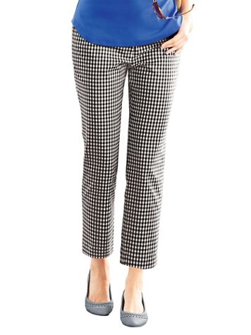 Stretch Gingham Ankle Pants - Image 5 of 6