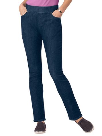 Liberty Knit Denim Slim Pull-On Jeans - Image 1 of 8
