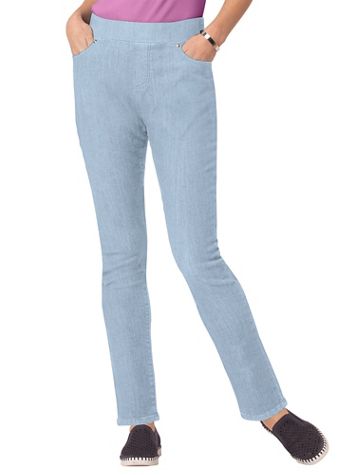 Liberty Knit Denim Slim Pull-On Jeans