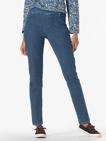 Liberty Knit Denim Slim Pull-On Jeans
