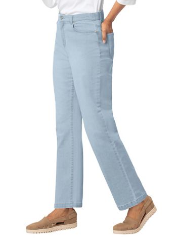 Liberty Knit Denim Straight-Leg Jeans - Image 1 of 6