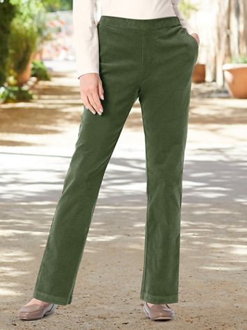 Stretch Pincord Pull-On Pants - Image 1 of 11