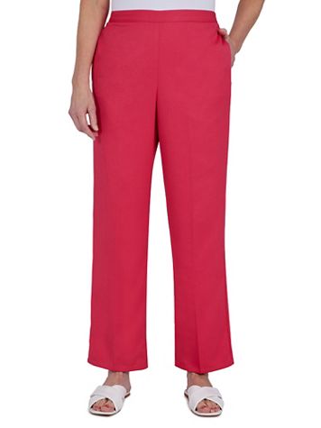 Alfred Dunner Happy Hour Pull-On  Microfiber Twill Straight Leg Pants - Image 3 of 4