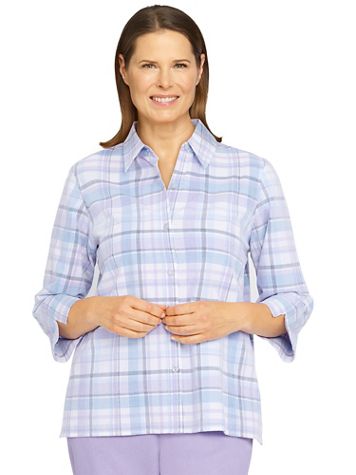 Alfred Dunner® Victoria Falls Plaid Corduroy Shirt - Image 5 of 5