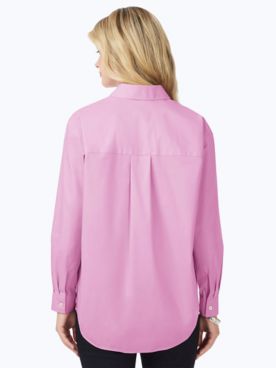 Lacey Long Sleeve Solid Stretch Shirt