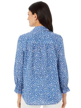 Caspian 3/4 Sleeve French Floral Blouse