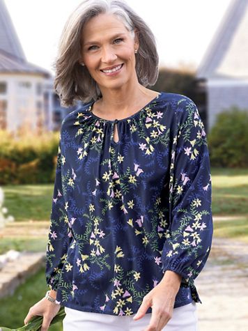 Flower & Fern Luxe Jersey Popover - Image 2 of 2