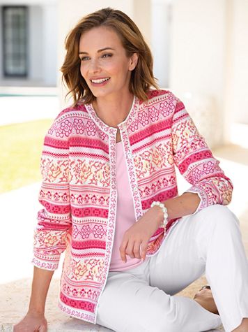 Spring Floral Limited-Edition Cotton Cardigan - Image 1 of 1