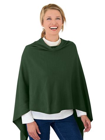 Draped Poncho Sweater - Image 1 of 7