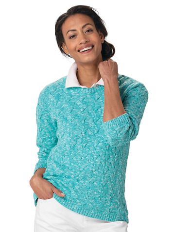Cotton Basketweave Sweater - Image 1 of 4