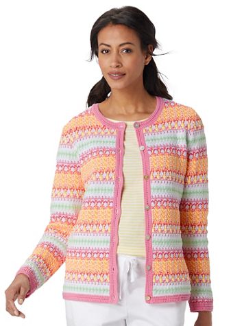 Limited-Edition Charming Stripe Cardigan - Image 1 of 4