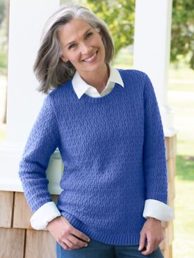 Cotton Basketweave Sweater