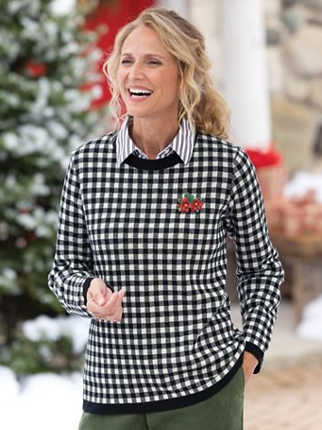 Gingham Check Sweater - Image 3 of 3