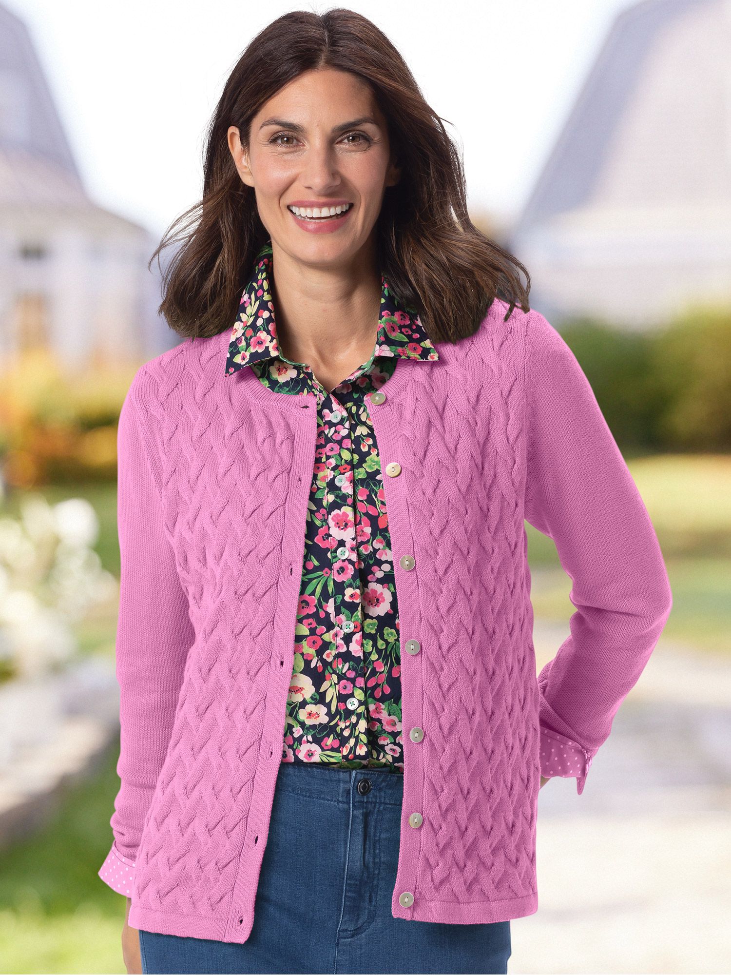 Basketweave Cardigan