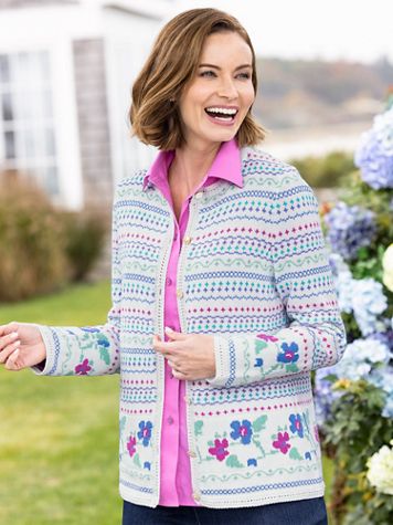 Limited-Edition Blooming Floral Cardigan - Image 2 of 2