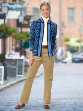 St. Mortiz Cardigan & Fly Front Wide-Wale Cords