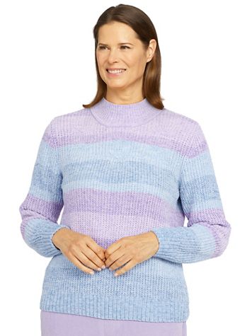 Alfred Dunner® Victoria Falls Cable Stitch Sweater - Image 5 of 5