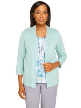 Alfred Dunner® Ladylike Watercolor Floral Sweater