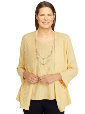 Alfred Dunner® Bright Idea Two-For-One Top
