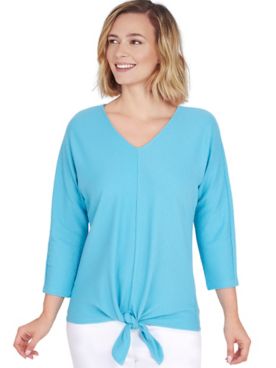 Ruby Rd® Pacific Muse Tie Front Top
