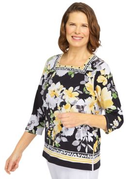 Alfred Dunner® Summer In The City Geo Trim Floral Two for One