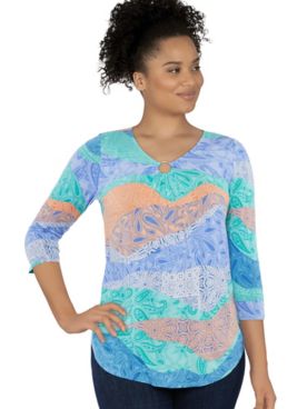 Ruby Rd® Paisley Wave Top