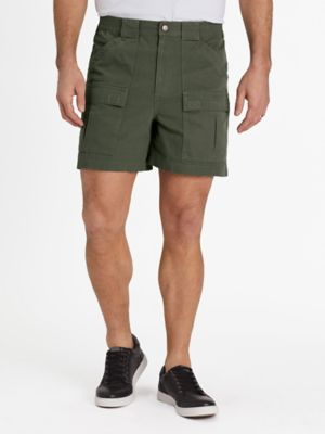 full elastic waist cargo shorts