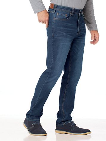 Scandia Woods Slim-Fit Hidden Elastic-Waist Stretch Jeans - Image 3 of 4