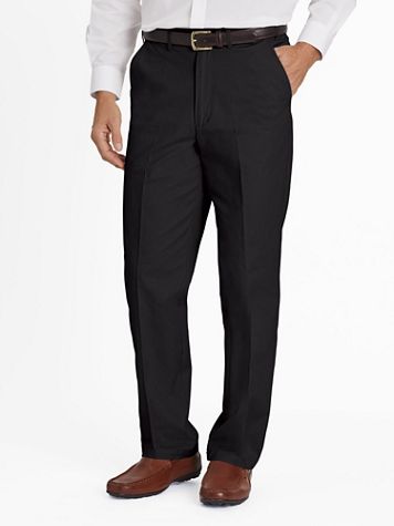 JohnBlairFlex Adjust-A-Band Relaxed-Fit Plain-Front Chinos - Image 1 of 5
