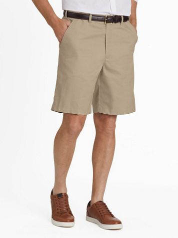 JohnBlairFlex Adjust-A-Band Relaxed-Fit Plain-Front Shorts - Image 1 of 7