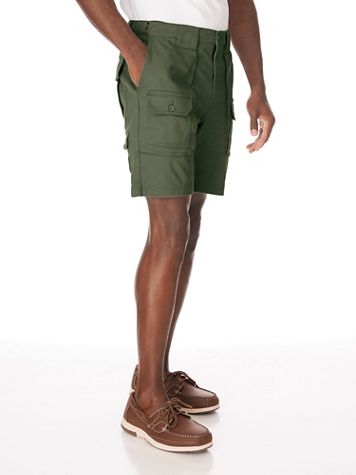 JohnBlairFlex Adjust-A-Band® Relaxed-Fit 7-Pocket Cargo Shorts - Image 1 of 6