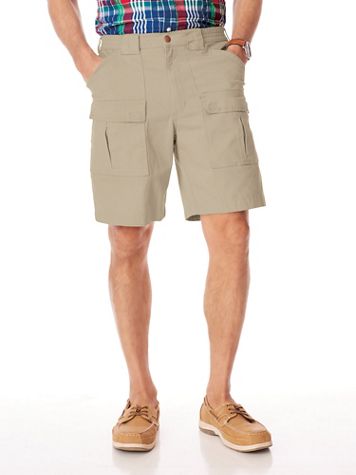 JohnBlairFlex® Relaxed-Fit 8" Inseam Cargo Shorts - Image 1 of 7