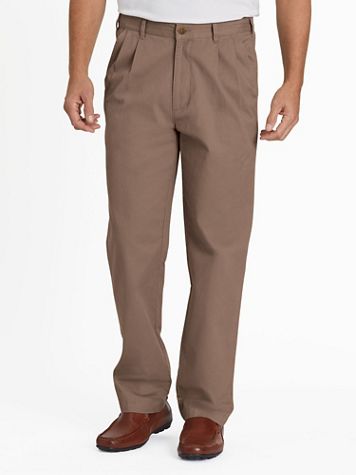 JohnBlairFlex Relaxed-Fit Back-Elastic Twill and Denim Pants - Image 1 of 6