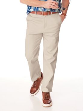 JohnBlairFlex Relaxed-Fit Back-Elastic Casual Chinos
