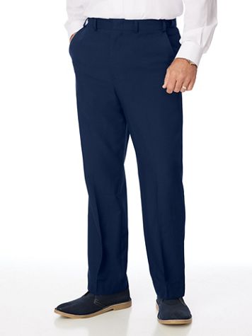John Blair Adjust-A-Band Relaxed-Fit Microfiber Pants - Image 1 of 8