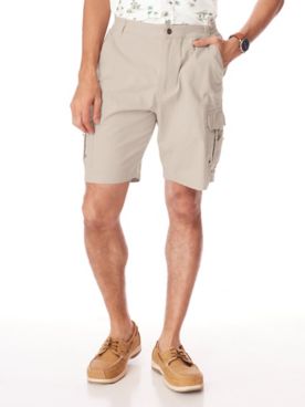 Victory® Relaxed-Fit Side-Elastic Cargo Shorts