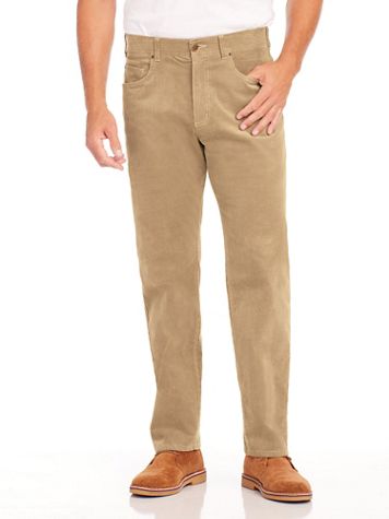 JohnBlairFlex Relaxed-Fit Hidden Elastic 5-Pocket Corduroy Pants - Image 1 of 5