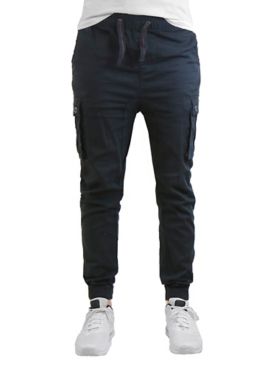 Galaxy by Harvic Slim Fit Stretch Cotton Twill Cargo Jogger Pants